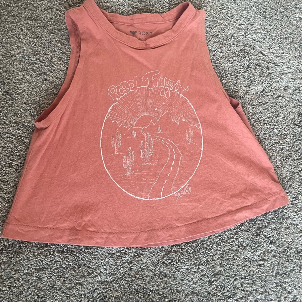 Roxy tank top with a cute design on the front